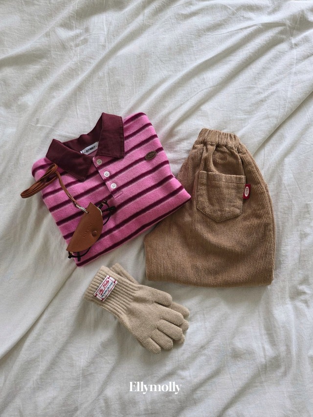 予約 Pom Pom Snow Collar T [ Elly molly ]