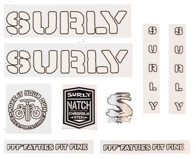 SURLY フレーム用ステッカー　OVERSPRAY DECAL SET