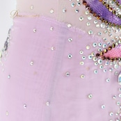 社交ダンス 衣装 スタンダードドレス ワンピース ドレス スタンダード 紫 ラベンダー フロート デモ 競技 ダンス パーティ 発表会 パープル系 明るめ紫 高級感 競技用 フォーマル コスチューム