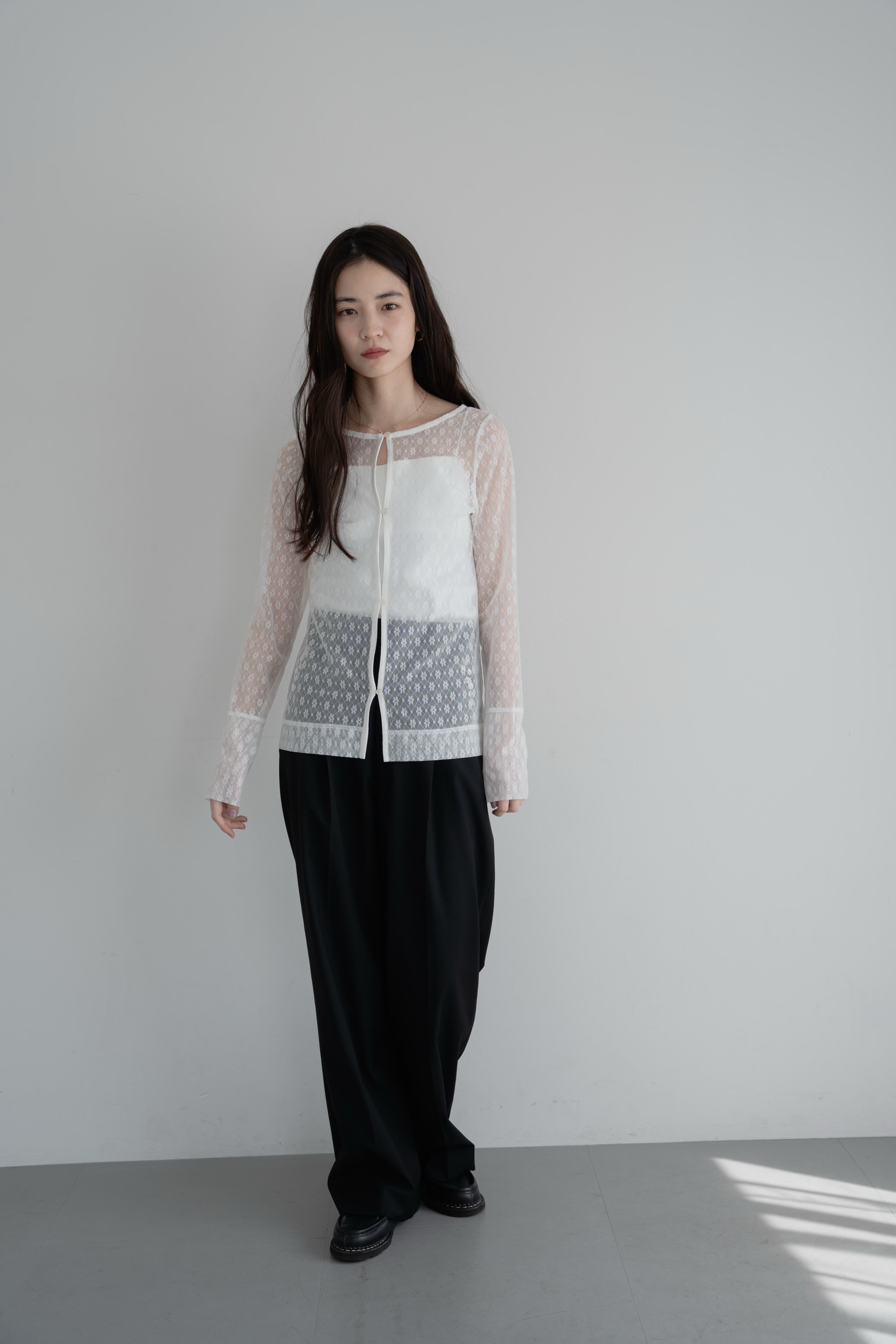 sheer lace shirt | philme