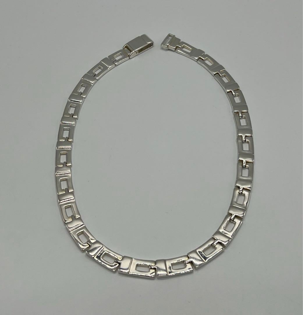 グッチ GUCCI Gシェイプ Gロゴ ネックレス SV925 オールドグッチ