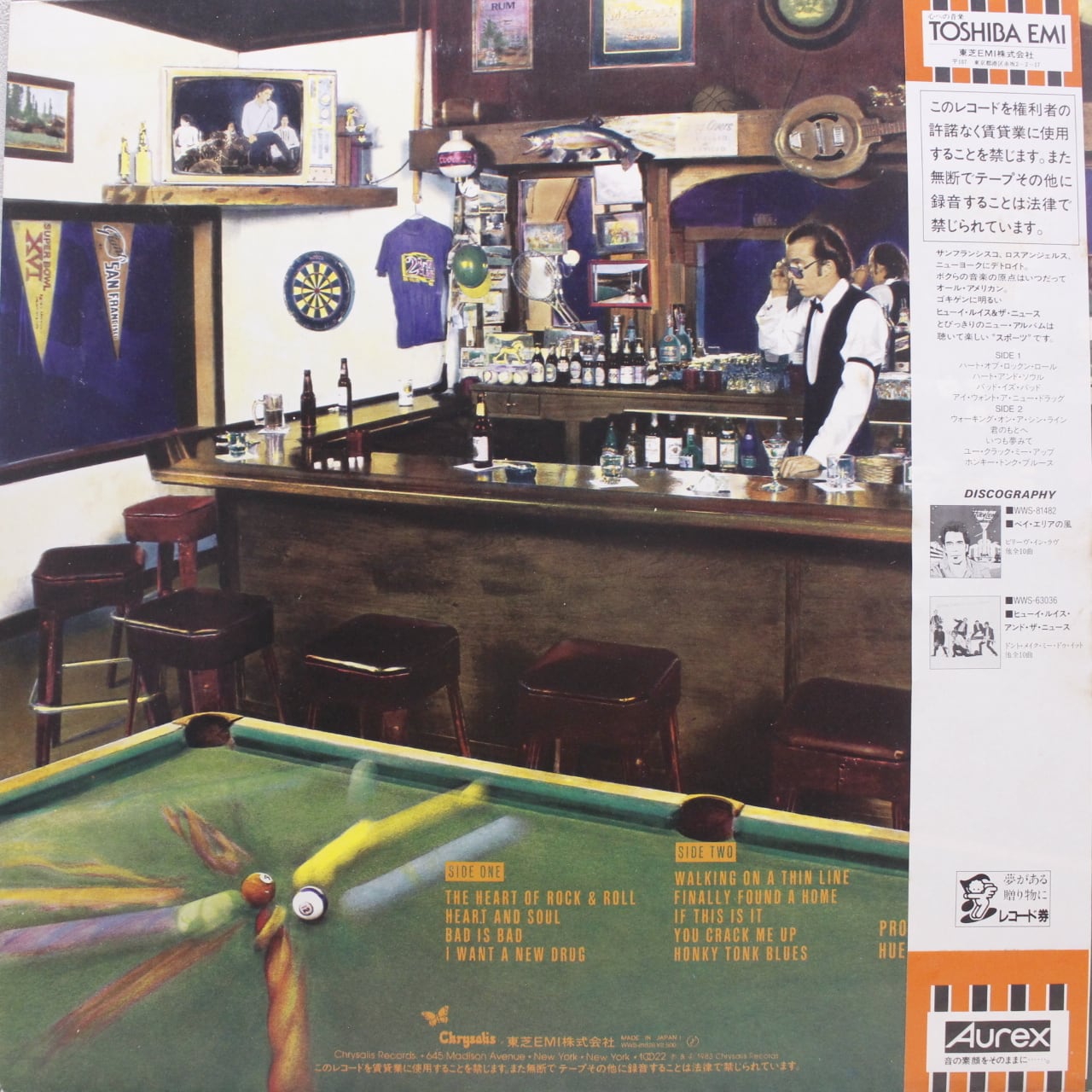 Huey Lewis & The News / Sports [WWS-81628] - 画像2