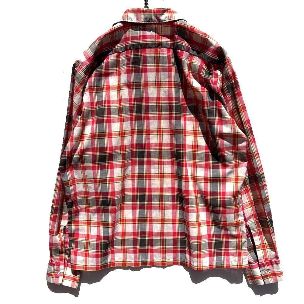 Celanese Fortrel] Vintage Open Collar Shirt [1960s-] Vintage Open