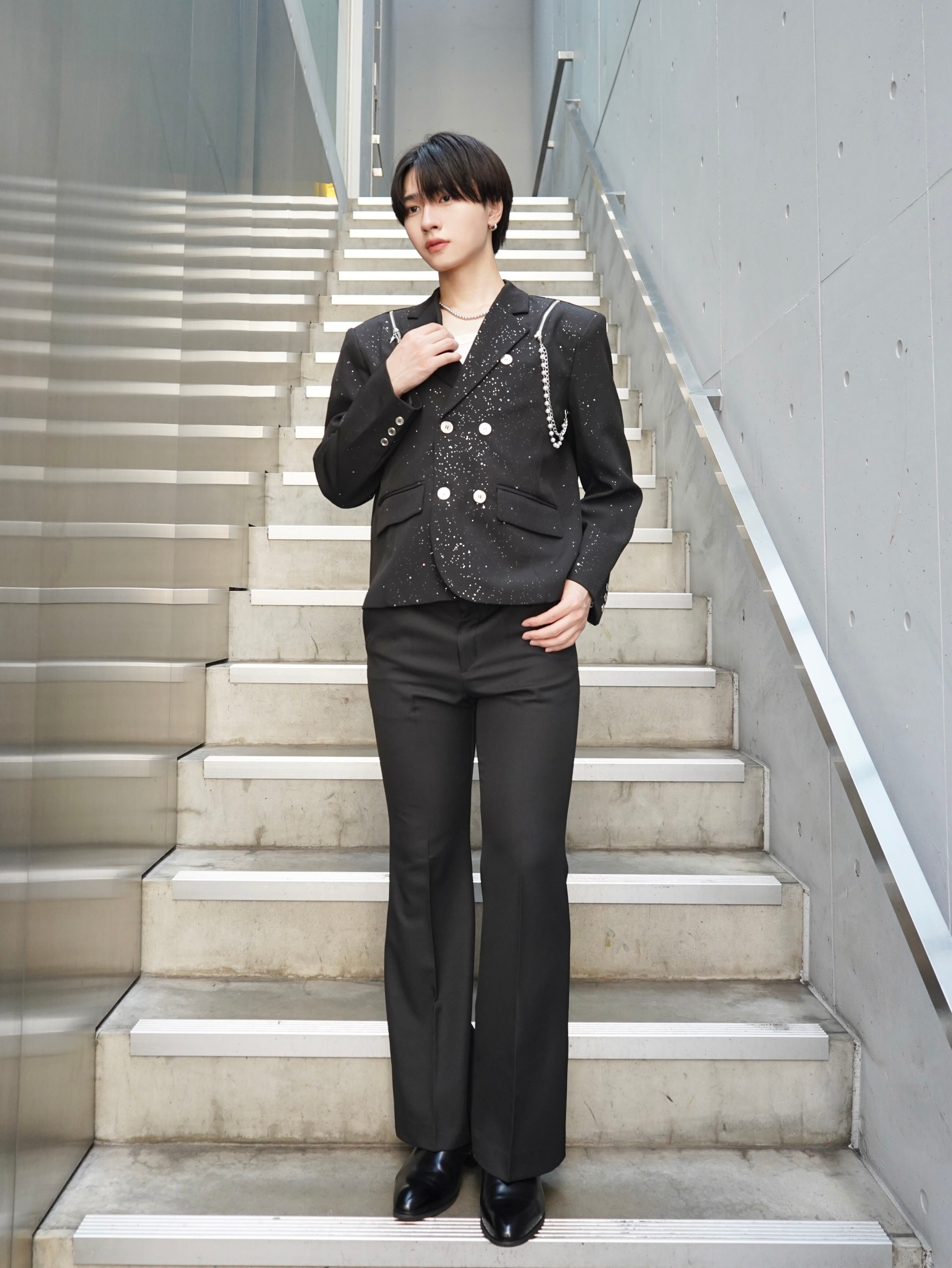 ALUDE SELECT】both shoulder short jacket | 【ALUDE】韓国メンズ