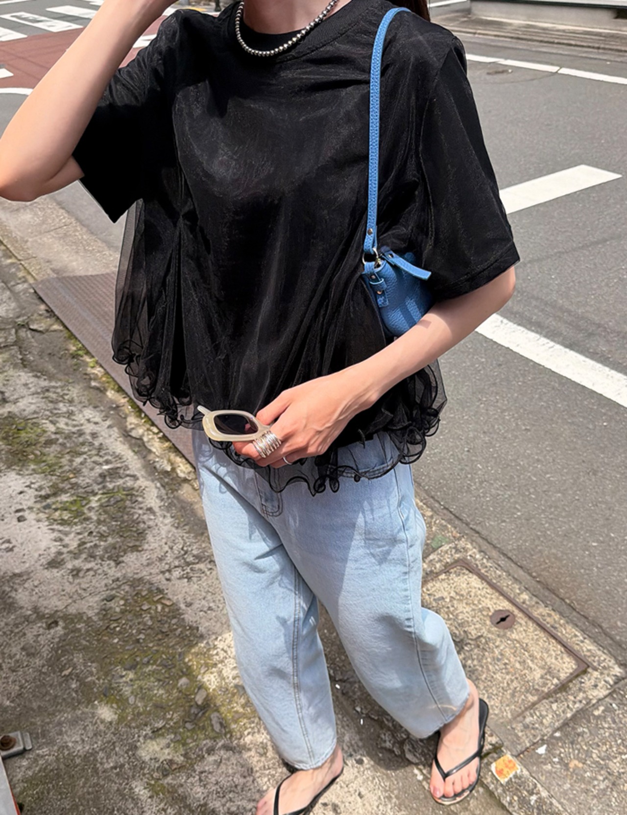 【26ss】Double-tulle Tops_2colors