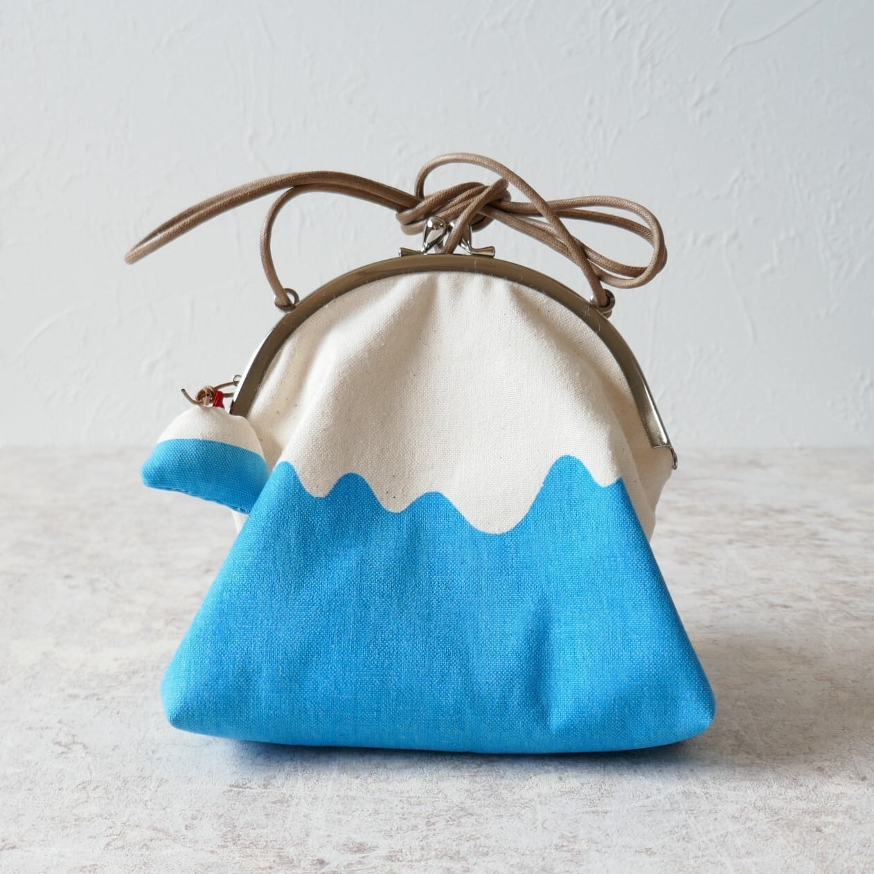 富士山ポシェット | zakka 7070ーオリジナルテキスタイル、手染めの