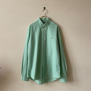 Ralph Lauren 1990s Gingham check B.D Shirt W64