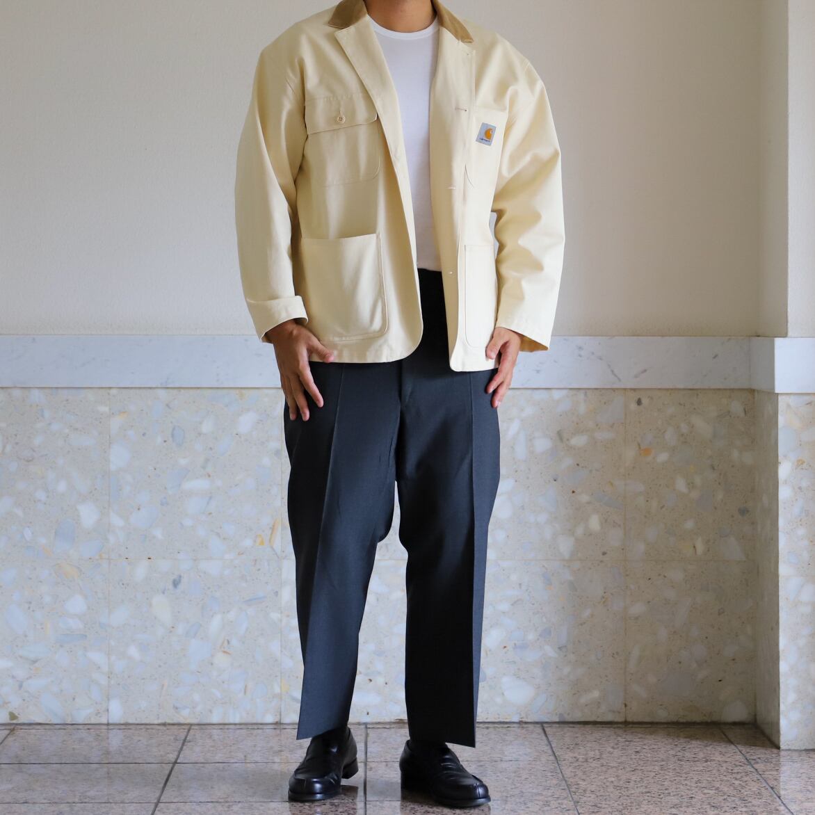 極美品】70s special vintage wool slacks pants W40 grey made in USA