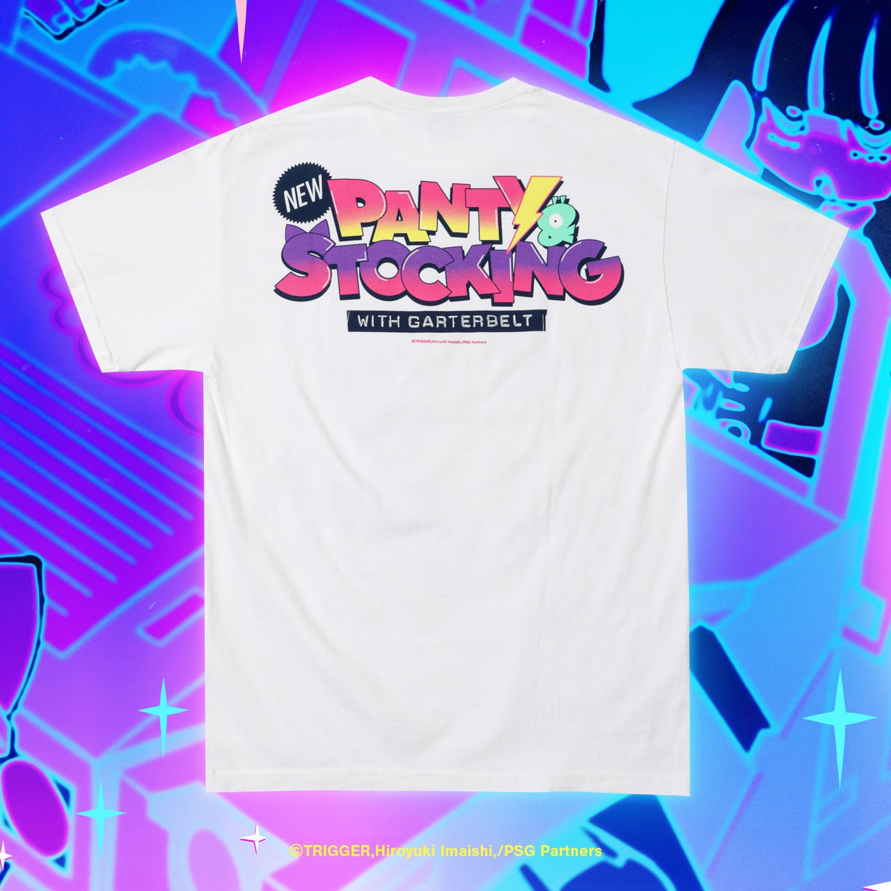 GEEKS RULE New PANTY & STOCKING Tシャツ L New PANTY & STOCKING with GARTERBELT × GEEKS RULE SILKSCREEN