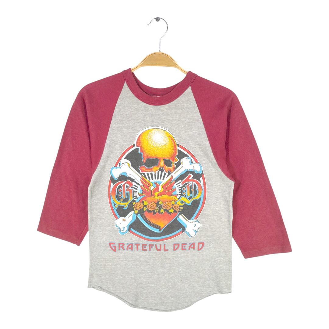 70s グレイトフルデッド ヴィンテージTシャツ スタンレーマウス  スカル ブルーローズ ロックTシャツ GRATEFUL DEAD メンズS 古着 @AAA1399