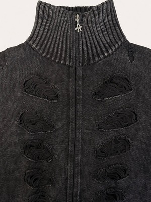 【26SS | WOMEN】AVAVAV アヴァヴァヴ / トップス / Cotton Zip Knit Sweater　F26-KNT-1350