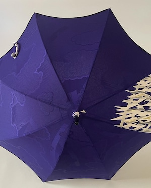 振袖で作る日傘　Handmade  parasol  with antique "KIMONO  fabric