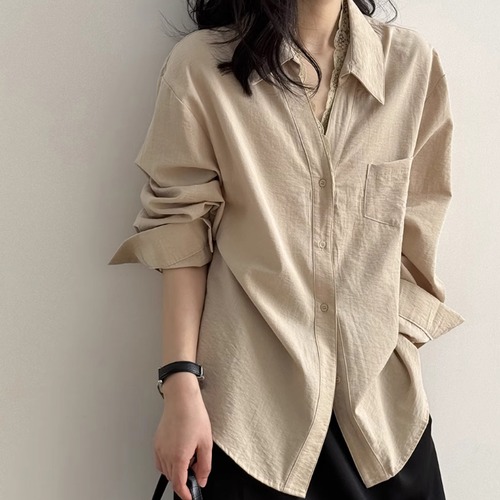 3色／レースルーズシャツ ・19614