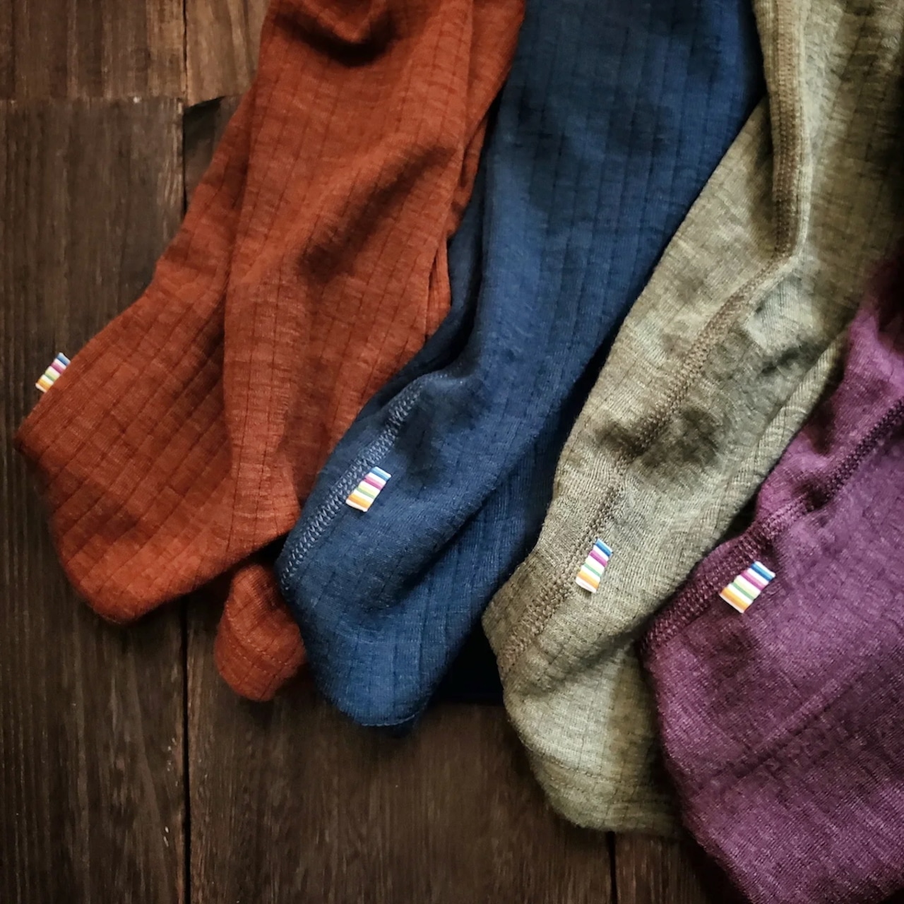 JOHA(ヨハ)Blouse KIDS-150 メリノウール100% ワイドリブ長袖Tシャツ/シーズンカラー5色