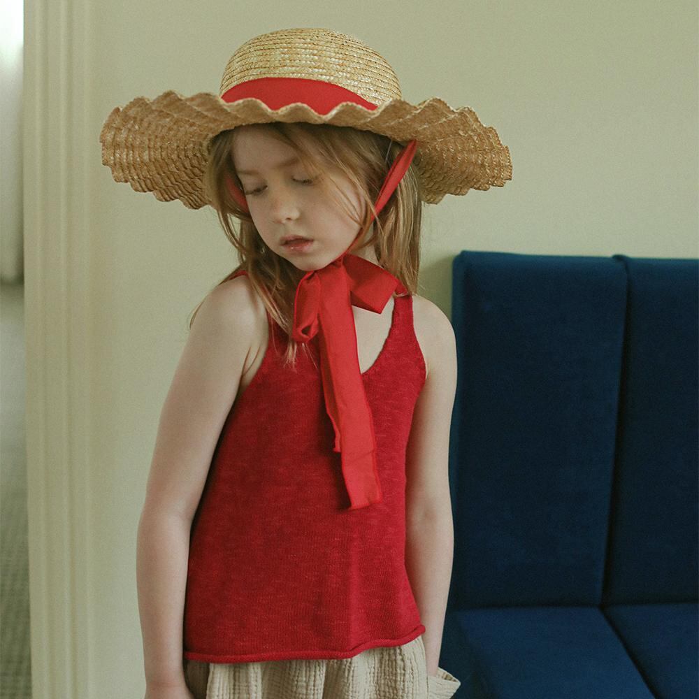 «sold out»«bien a bien» BIS SLEEVELESS LINEN KINT ビスリネンニット 3colors