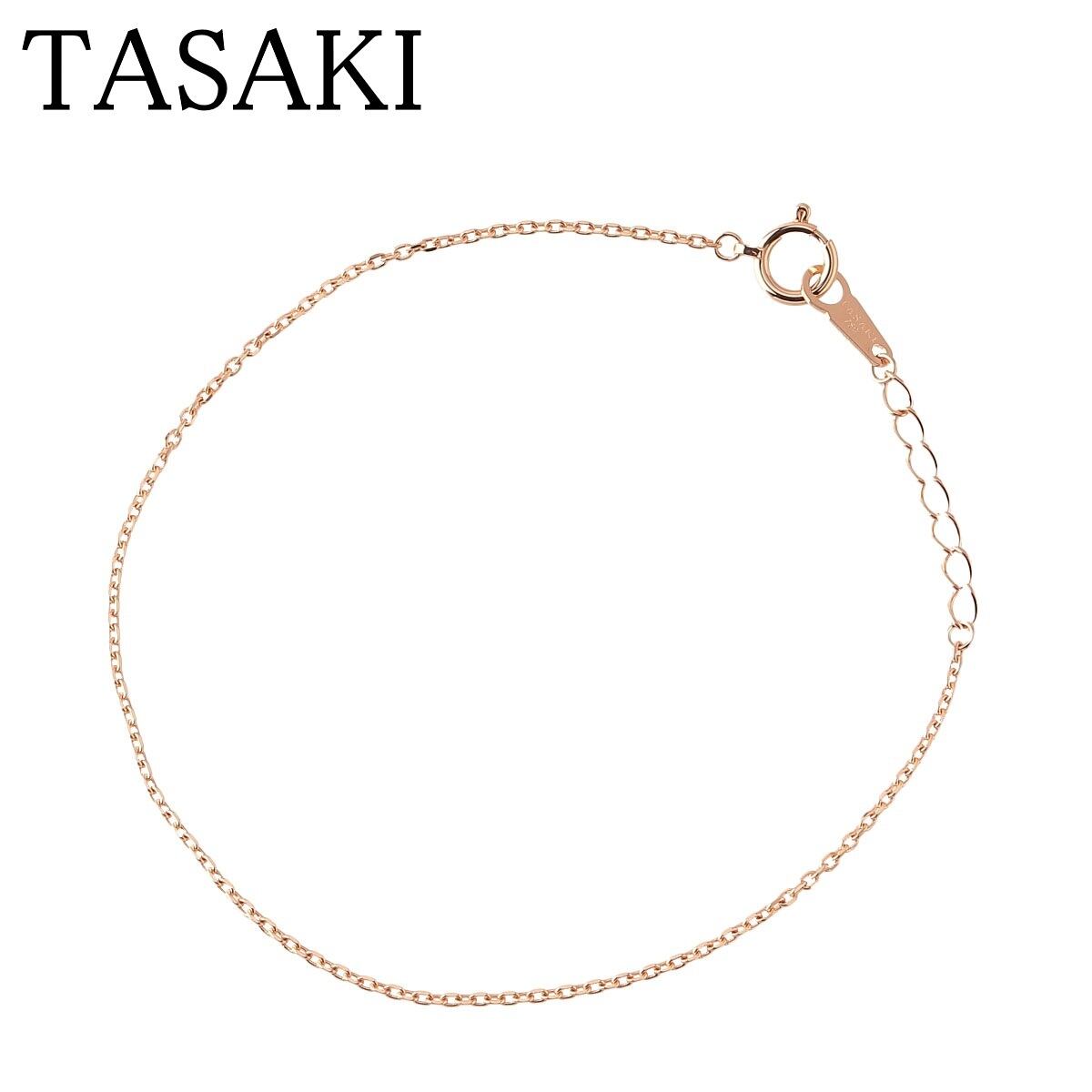 タサキ チェーン ブレスレット 18cm サクラゴールド 750SG 新品 タサキ チェーン ブレスレット 18cm サクラゴールド 750SG 新品
