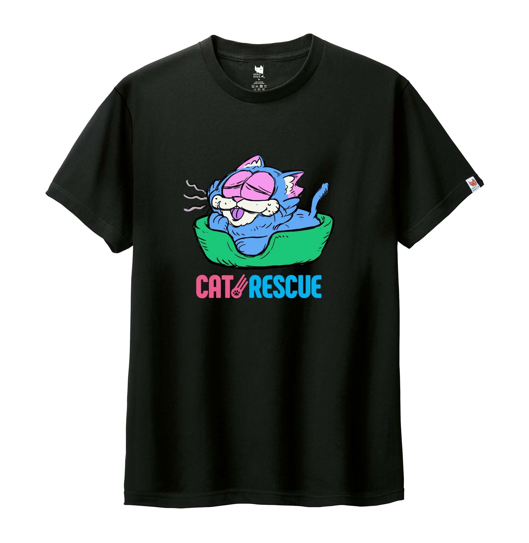 【CatRescue】Sleepy Cat T-shirt　★全国送料無料!!★