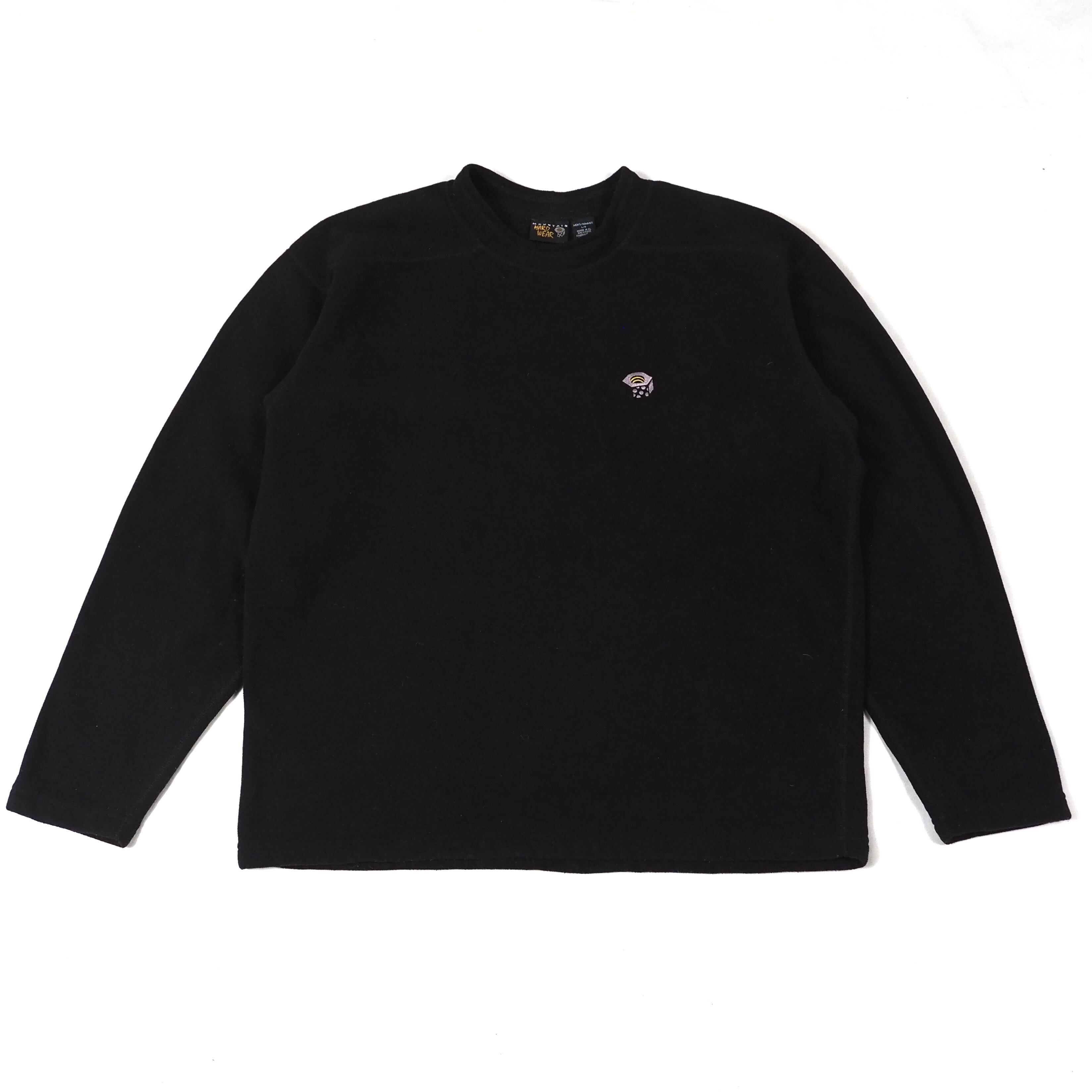 MOUNTAIN HARD WEAR Mock-neck fleece sweat black L /フリース プルオーバー ブラック