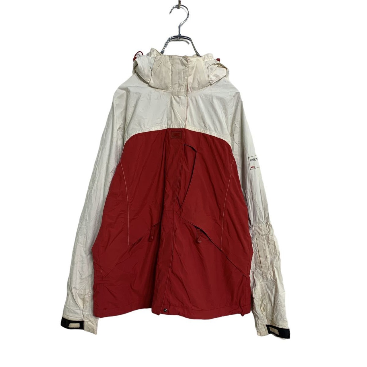 HELLY HANSEN マウンテンパーカー M ホワイト レッド ヘリーハンセン 