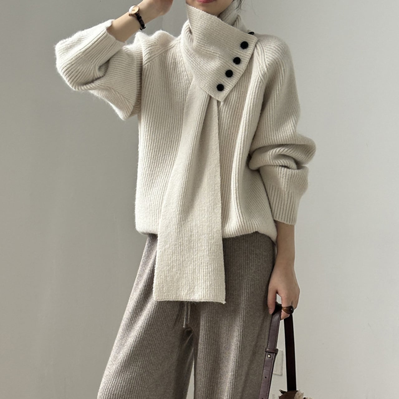 2Wayルーズリブニット 00031