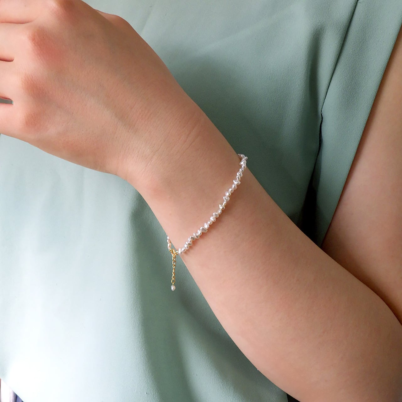 K18YG アコヤケシ真珠ブレスレット（KR71020） | KAWABE JEWELRY