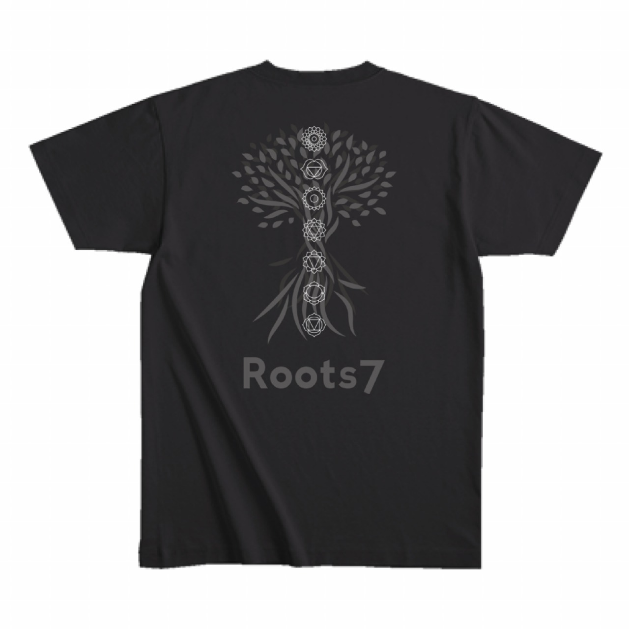 Roots7 Yoga Tシャツ（黒）ver1