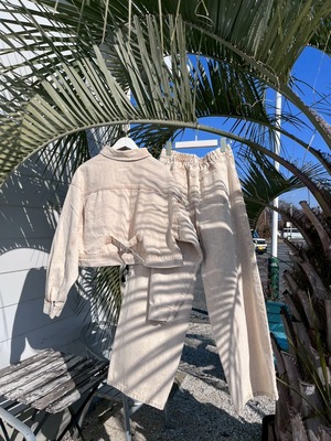 人気【LIFE is】カラーデニムジャケット ¥7,200+tax