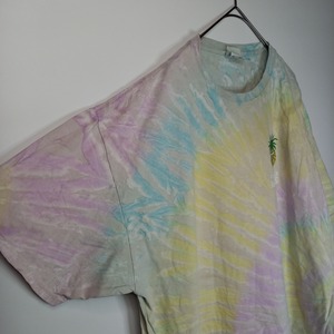 color tone　クルーネック　ダイダイTシャツ半袖　オーバーサイズ　2XL