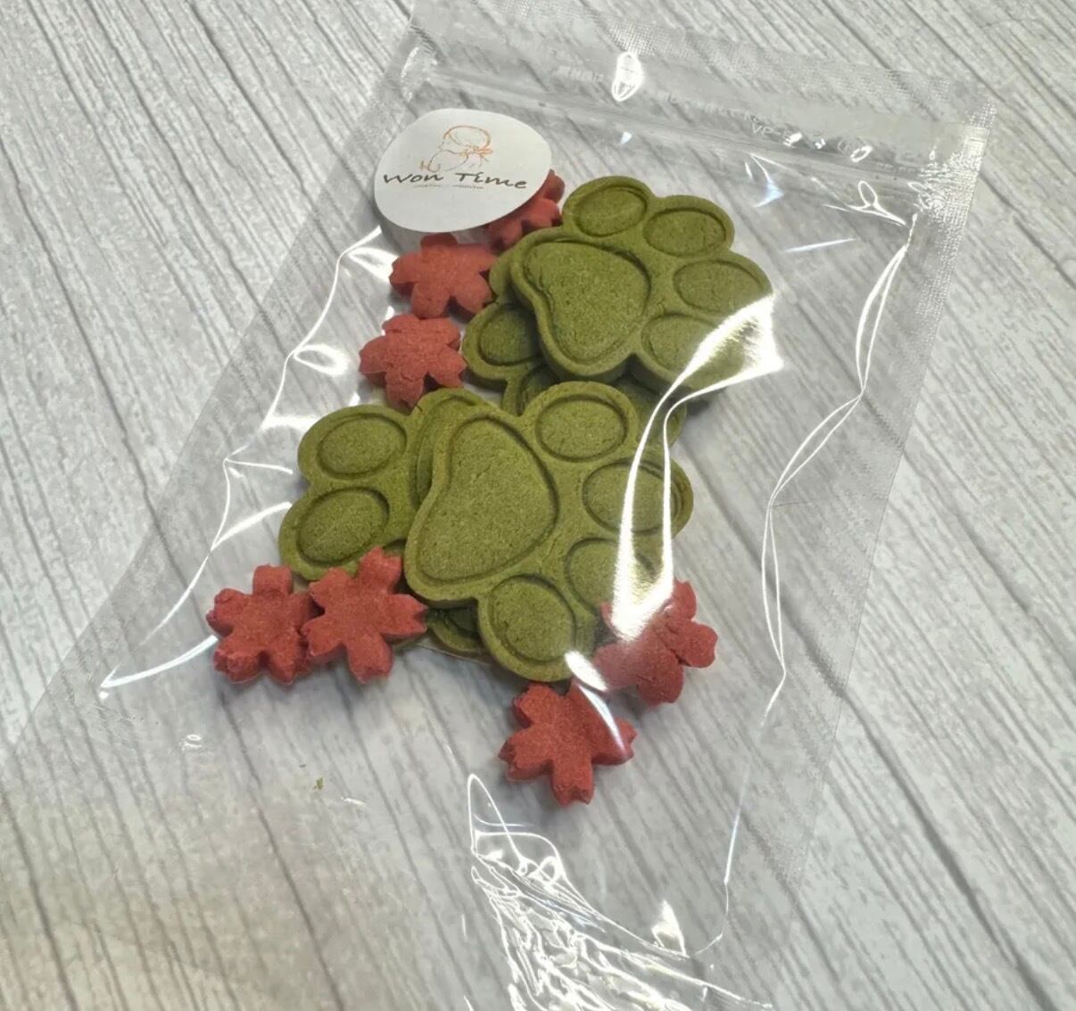 【Won Time】米粉の肉球クッキー 25g