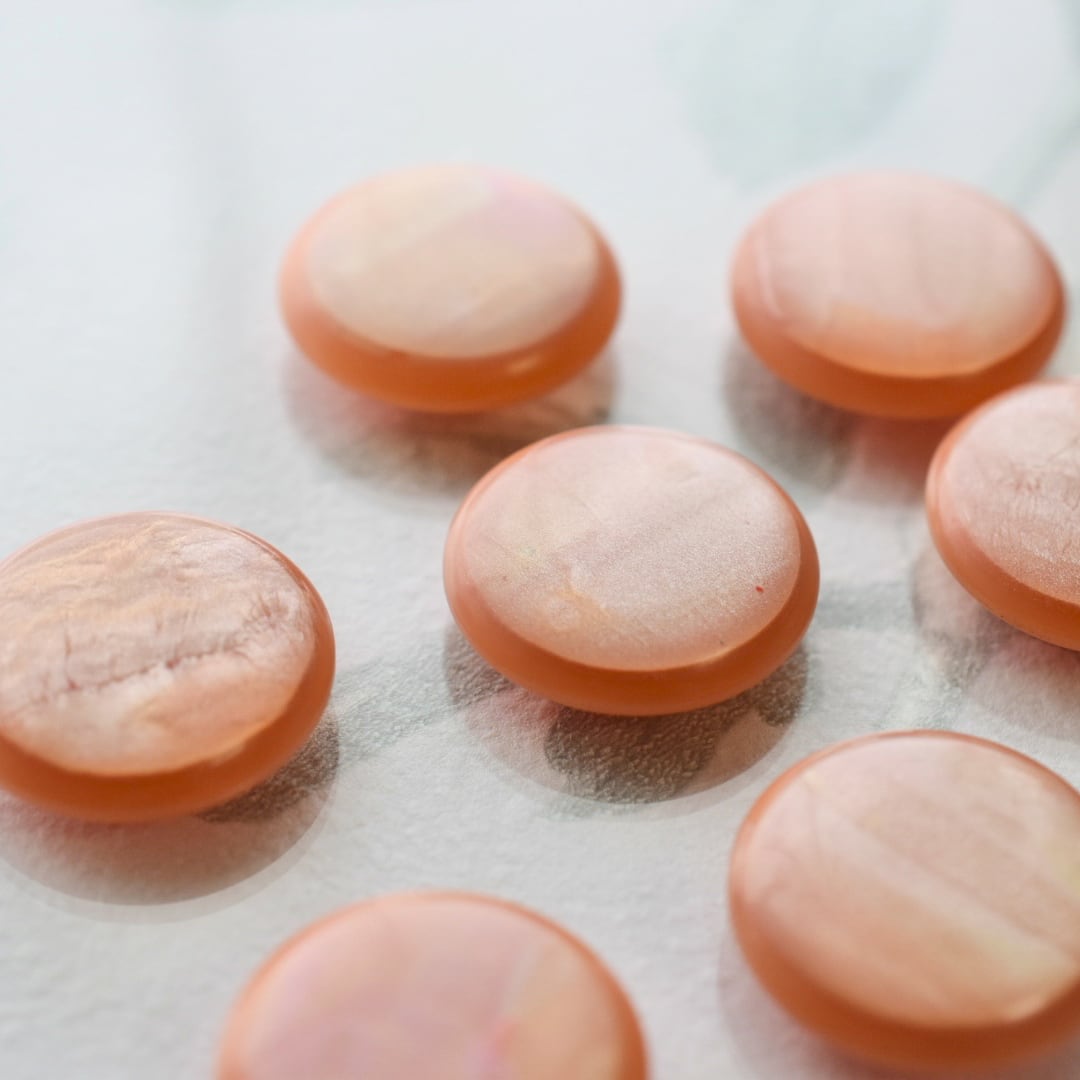 フランス 偏光コーラルオレンジ 22.5㎜