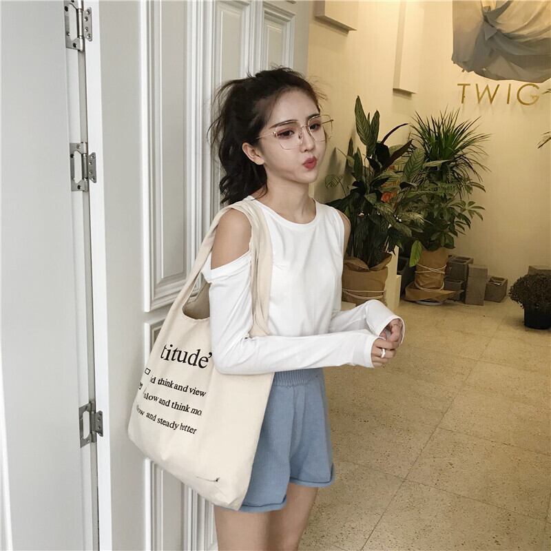 スプリングスタンダードストラップレスTシャツ レッドルーズトップス ロング レトロ 春物 ドラファッションホール68867502881