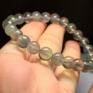 N.no5.珍しい色合い.グリーンベースフローライトブレスレット