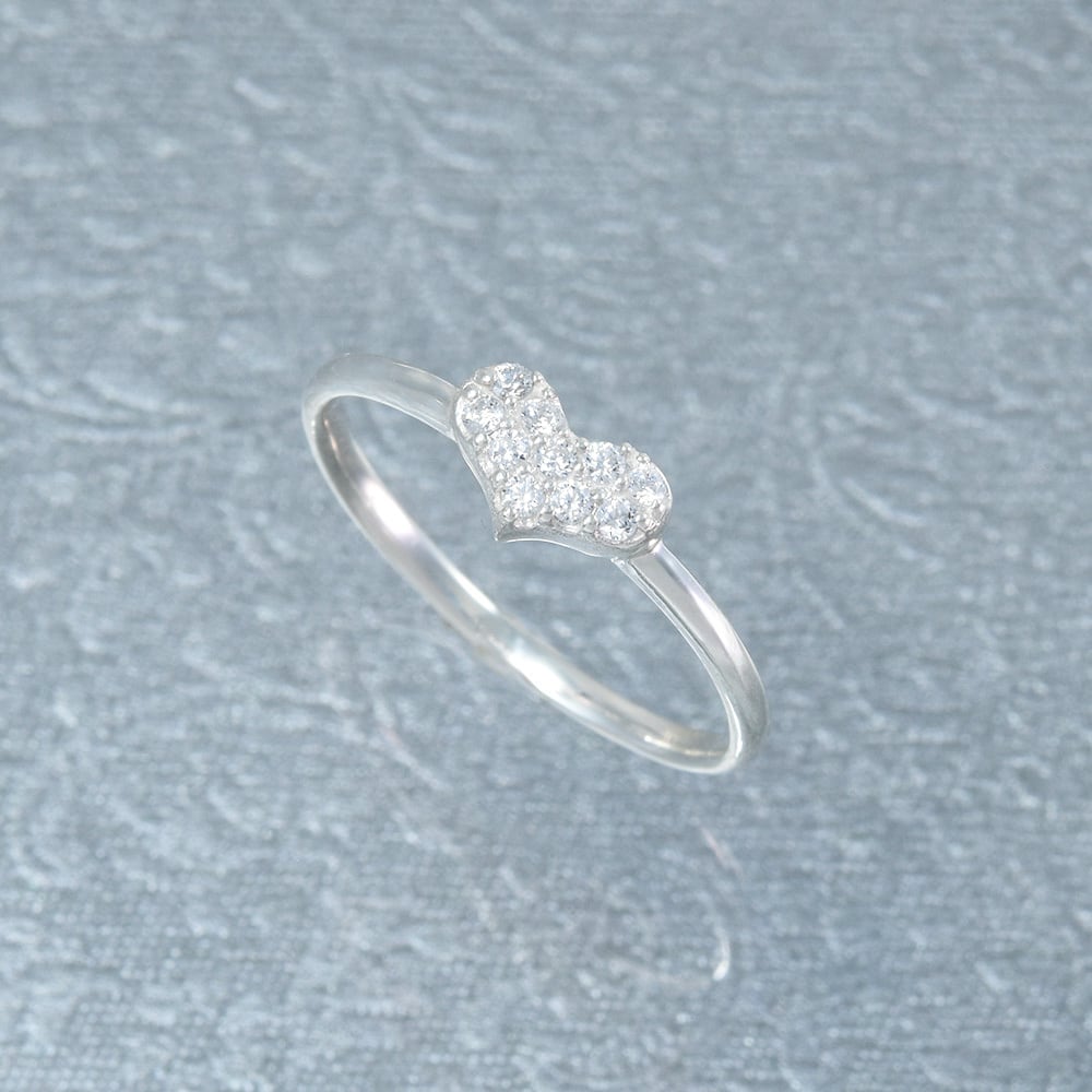 大人ハート リング SV925 シルバー CG072CIBS | kyfactory