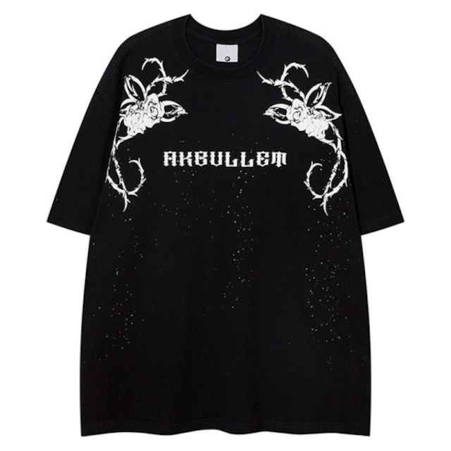 ローズソーングラフィックショートスリーブTシャツ（ruf_01227）