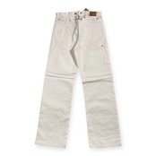 タグ付き MARGARET HOWELL マーガレットハウエル EDWIN エドウィン ホワイト デニムパンツ バックベルト サイズ W28/サスペンダーボタン