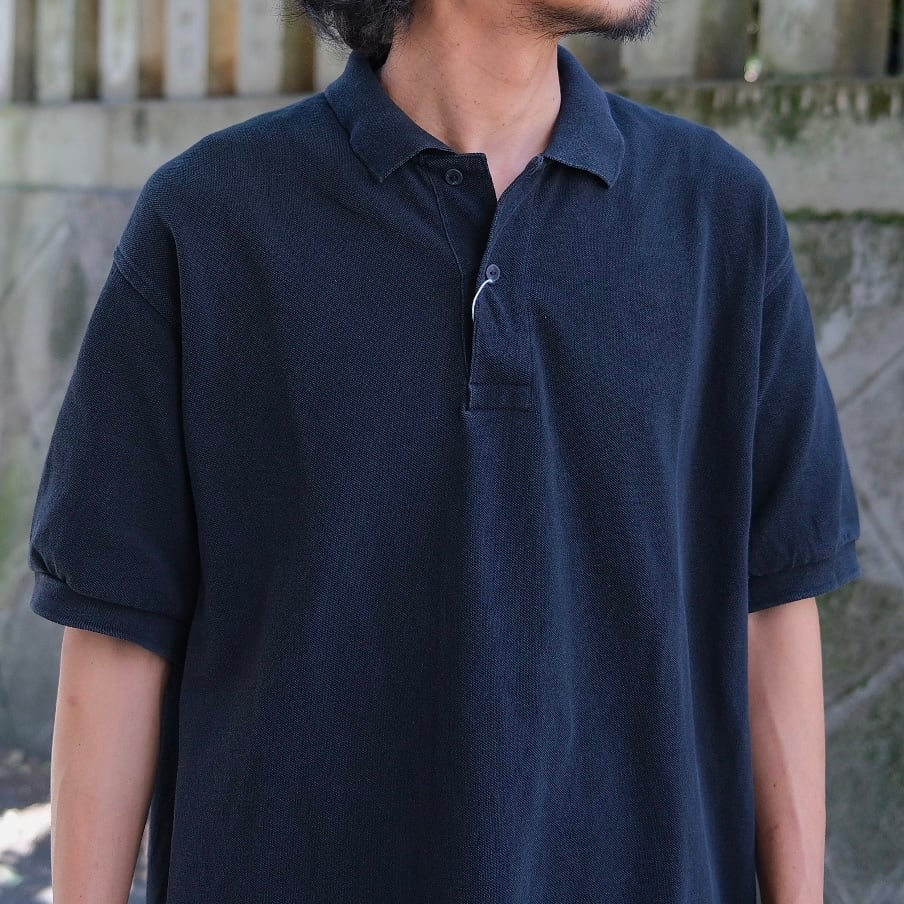 comoli コモリ ポロシャツ ポロ COMOLI(コモリ) / 鹿の子半袖ポロシャツ -BLACK-(D01-05042) | Signs