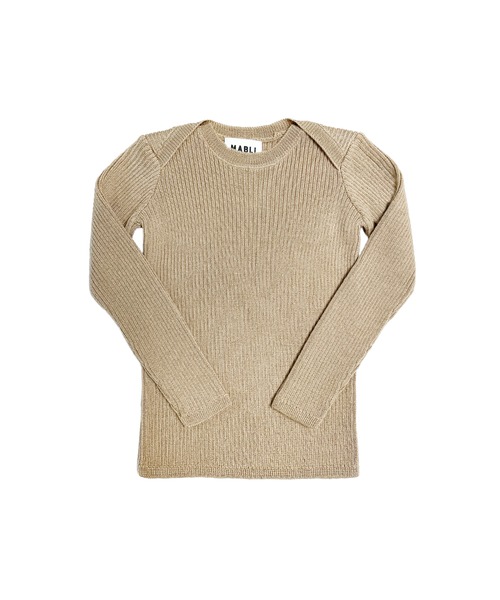 MABLI　SYLFAEN SKINNY RIB - BISCOTTI (12m-2y)