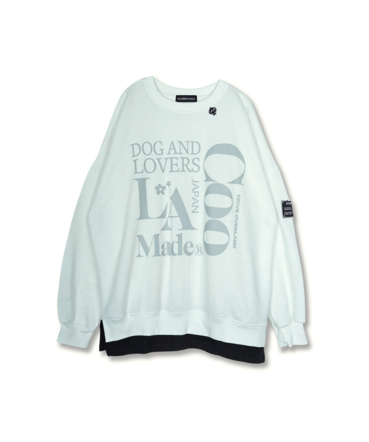DOG AND LOVERS プリントレイヤードTOPS (IVORY)　CQ-49082