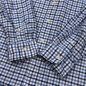 RALPH LAUREN ラルフローレン チェック柄 BD ボタンダウン 長袖 オックスフォード シャツ サイズ XL /ホワイト×ネイビーブルー