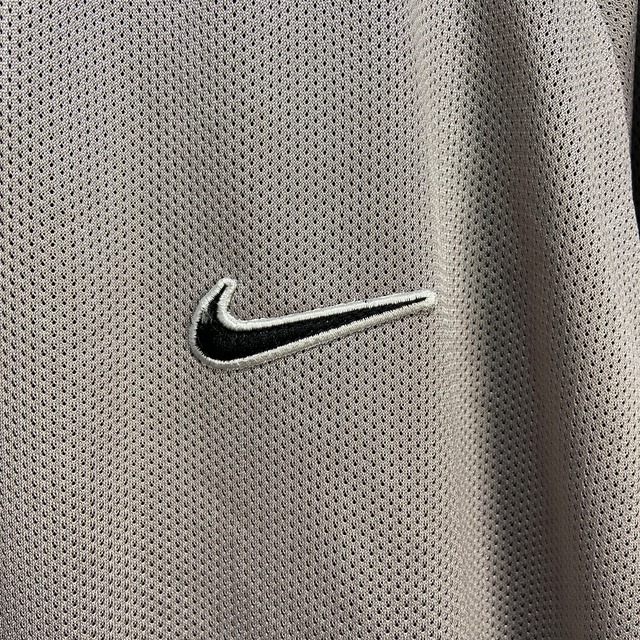 90s NIKE リバーシブルゲームTシャツ メッシュT 紺 シルバー M