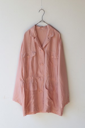 Euro Benetton silk shirt jacket