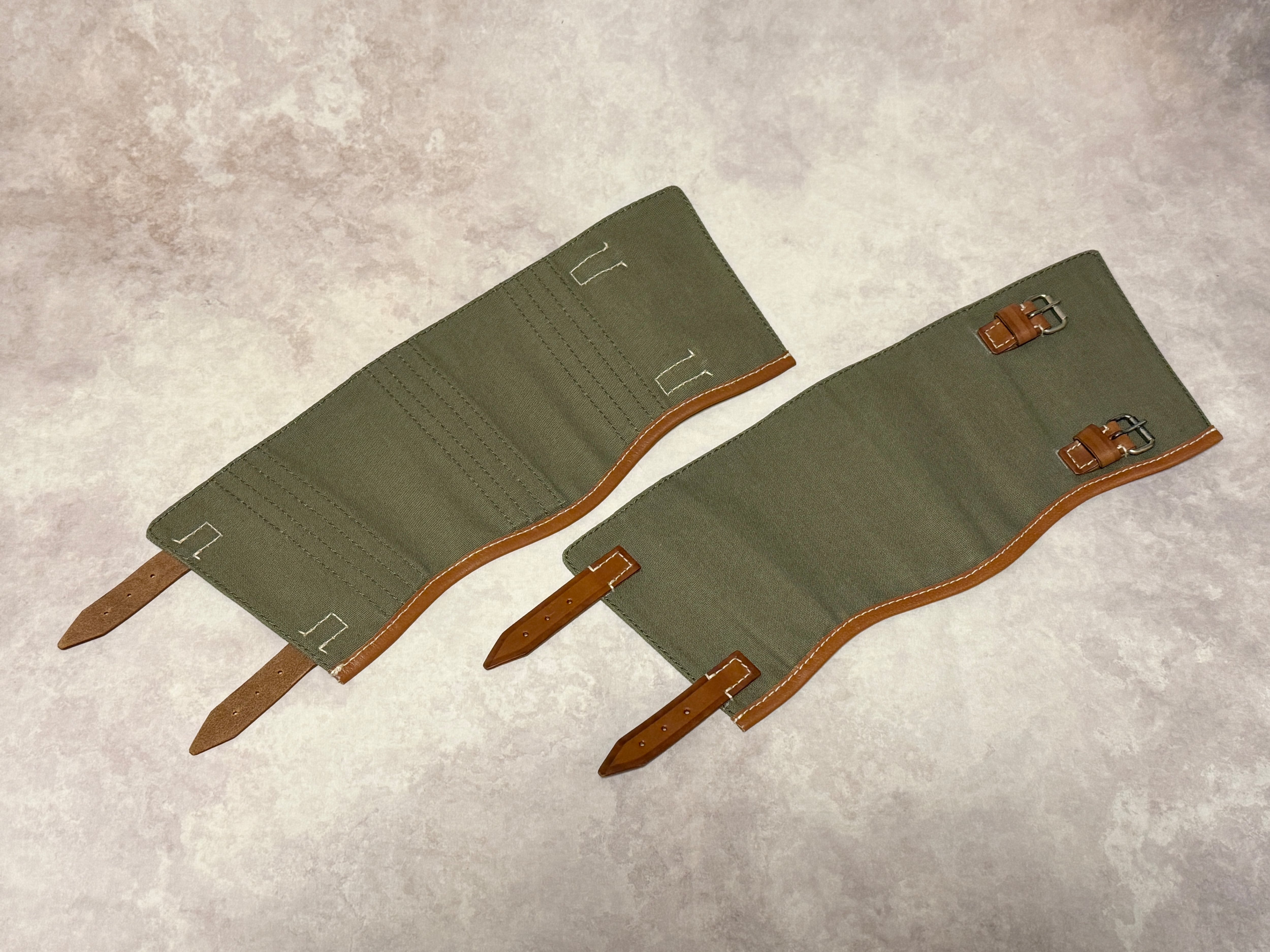 ドイツ軍③ WW2 革製ゲートル 実物 短ゲートル (Gamaschen) : 東部戦線的泥沼日記 ～WW2 German Military
