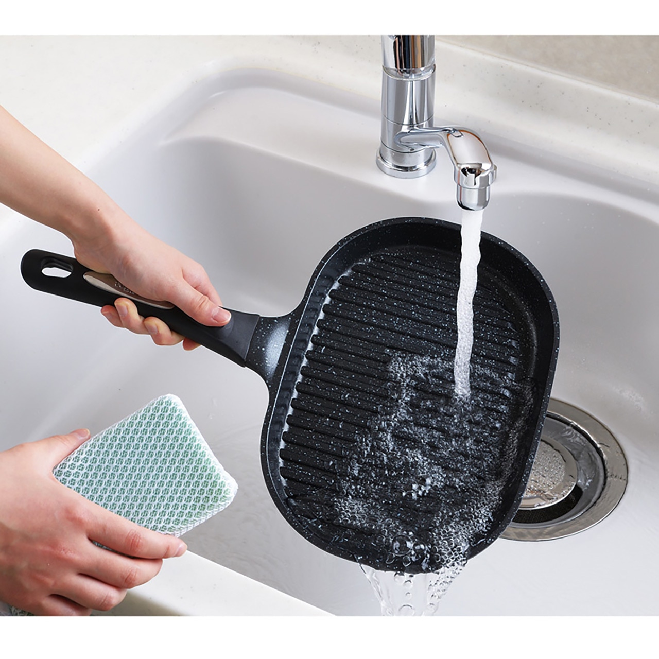 グリルパン ガラス葢付き