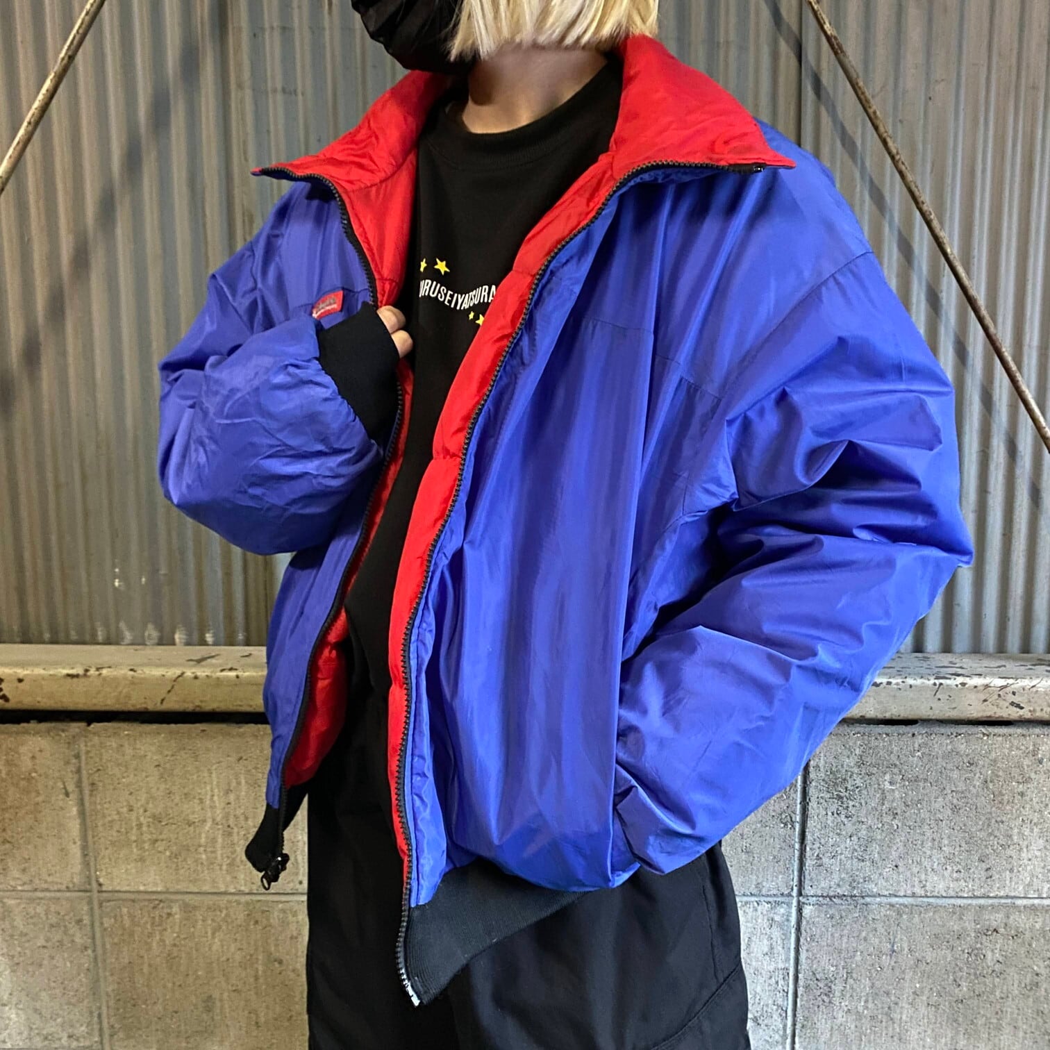 90s Patagonia ダウンボアベスト リバーシブルy2kヴィンテージ古着-