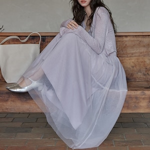 french temperament suspender purple dress