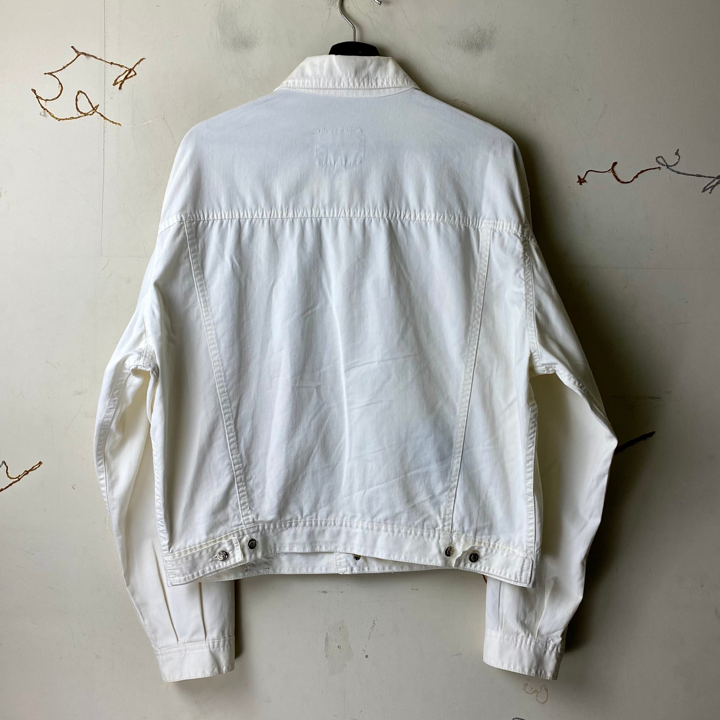 vintage VERSACE JEANS COUTURE white denim jacket | NOIR ONLINE