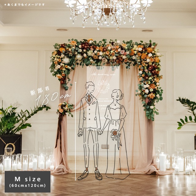 WEDDINGタペストリー　type／　【 S / M / L 】