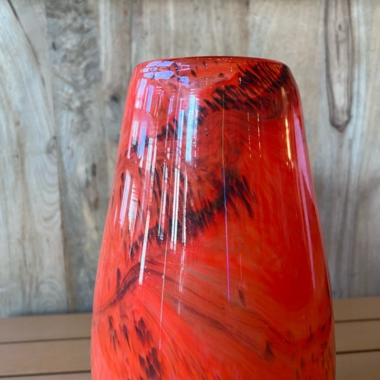 GLASS VASE　CIELO ORANGE　L　フラワーベース　　生花　ドライフラワー　花瓶　花　