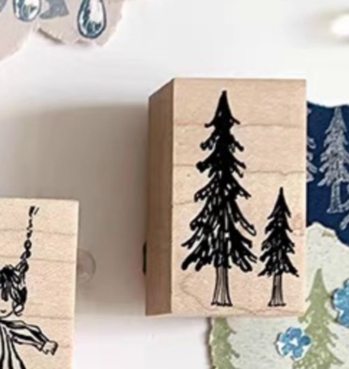 新作予約☆MO1018｜Molinta【树 / Tree】木製スタンプ