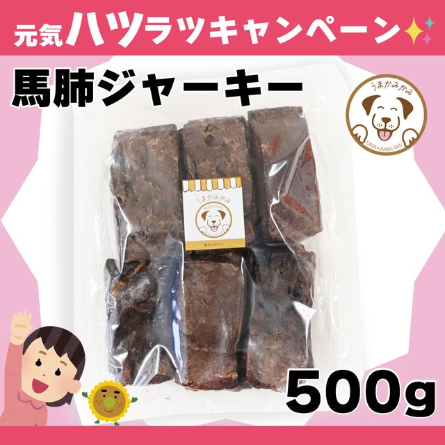 【月間お買い得】馬肺ジャーキー 500g(28.3.30)
